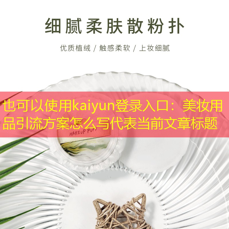 美妆用品引流方案怎么写